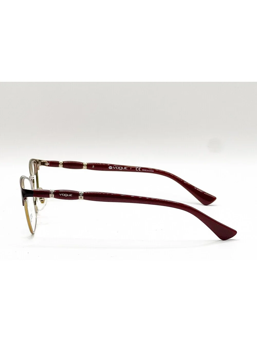 Vogue VO 3987-B 986 Top Bordeaux/Pale Gold Authentic Eyeglass Frames 52-16
